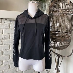 HOT TOPIC MIDNIGTH HOUSE Moon Phases & Mesh Girls Crop Hoodie SMALL NEW